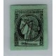 ARGENTINA 1865 GJ 5 CORRIENTES COLOR VERDE AZULADO ESTAMPILLA USADA, HERMOSA TIPO 2 DE LA PLANCHA U$ 110